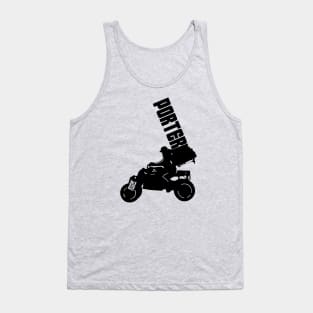 Porter on reverse trike - Dark Version. Tank Top